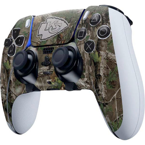 NFL Kansas City Chiefs Realtree Xtra Green Camo PS5 DualSense Edge Pro Controller Skin