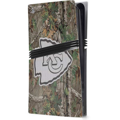 NFL Kansas City Chiefs Realtree Xtra Green Camo PS5 Pro Console Skin