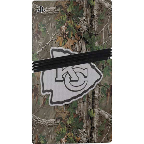 NFL Kansas City Chiefs Realtree Xtra Green Camo PS5 Pro Console Skin
