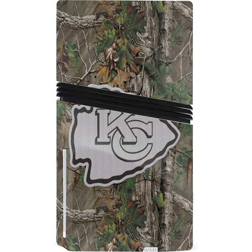 NFL Kansas City Chiefs Realtree Xtra Green Camo PS5 Pro Disk Bundle Skin