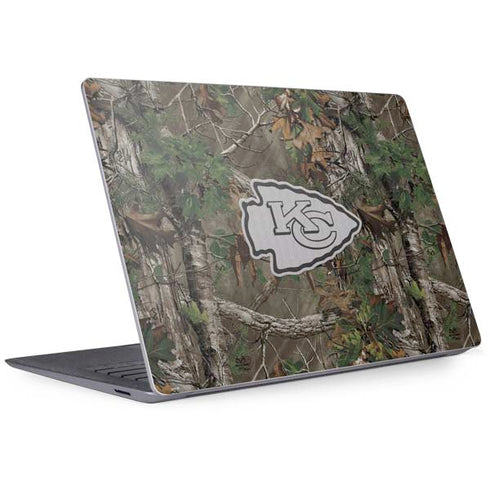 NFL Kansas City Chiefs Realtree Xtra Green Camo Surface Laptop 3 13.5in Skin