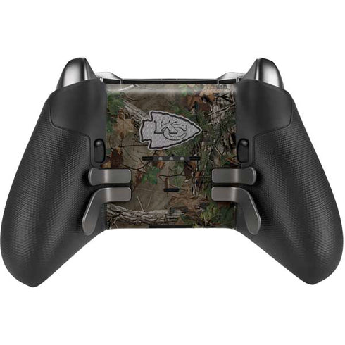 NFL Kansas City Chiefs Realtree Xtra Green Camo Xbox Elite Wireless Controller Series 2 Skin