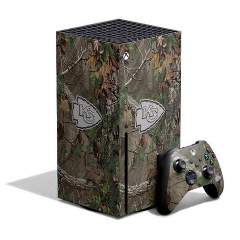 NFL Kansas City Chiefs Realtree Xtra Green Camo Xbox Series X Bundle Skin