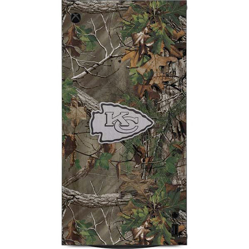 NFL Kansas City Chiefs Realtree Xtra Green Camo XBox Series X Digital Edition Console Skin