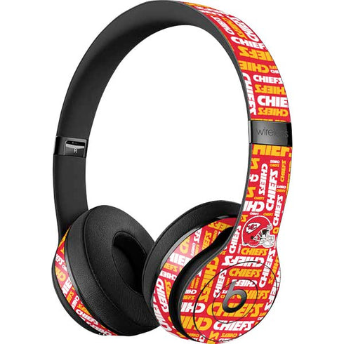 NFL Kansas City Chiefs Red Blast Beats Solo 3 Wireless Skin