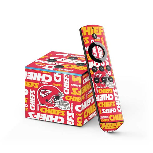 NFL Kansas City Chiefs Red Blast Fire TV Cube Skin