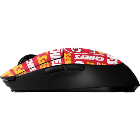NFL Kansas City Chiefs Red Blast G Pro Wireless Gaming Mouse Skin