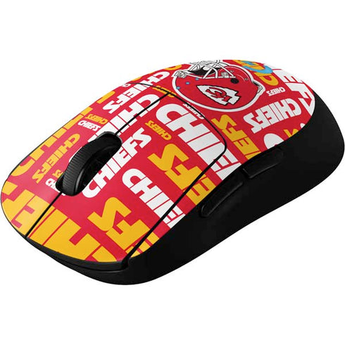NFL Kansas City Chiefs Red Blast G Pro Wireless Gaming Mouse Skin