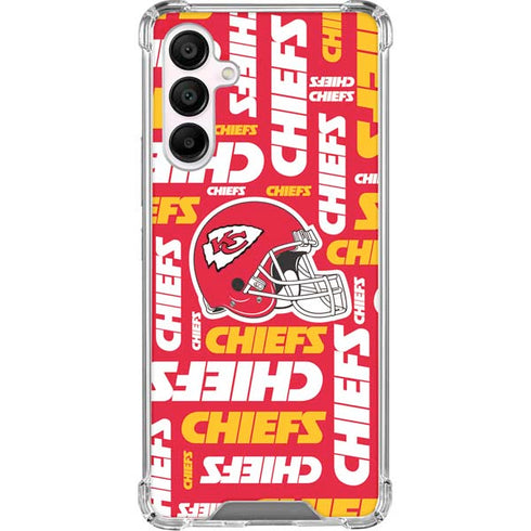 NFL Kansas City Chiefs Red Blast Galaxy A16 5G Clear Case