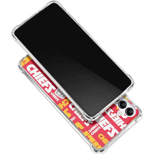 NFL Kansas City Chiefs Red Blast Galaxy A16 5G Clear Case