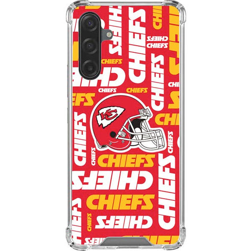 NFL Kansas City Chiefs Red Blast Galaxy A17 Clear Case