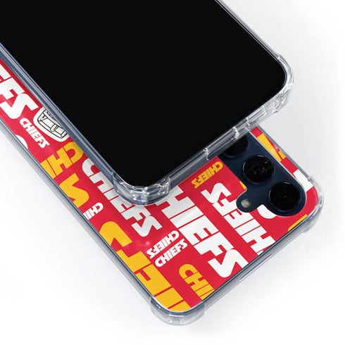 NFL Kansas City Chiefs Red Blast Galaxy A35 5G Clear Case