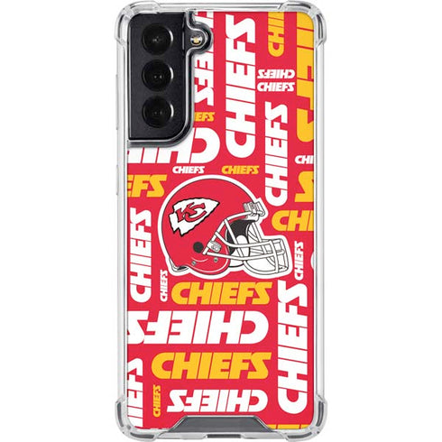 NFL Kansas City Chiefs Red Blast Galaxy S22 Clear Case