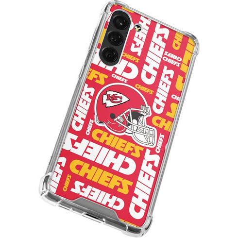 NFL Kansas City Chiefs Red Blast Galaxy S24 FE Clear Case