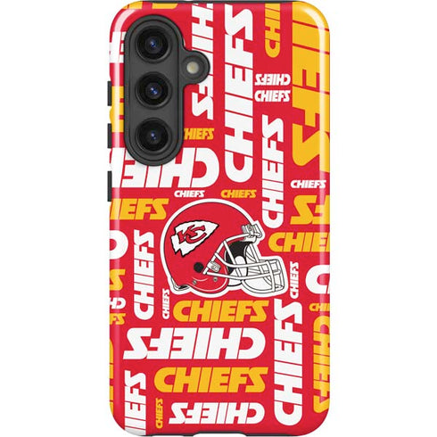 NFL Kansas City Chiefs Red Blast Galaxy S25 Impact Case