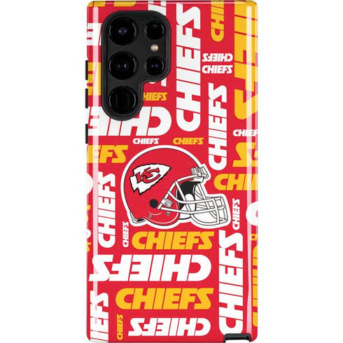 NFL Kansas City Chiefs Red Blast Galaxy S25 Ultra Impact Case