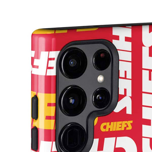 NFL Kansas City Chiefs Red Blast Galaxy S25 Ultra Impact Case
