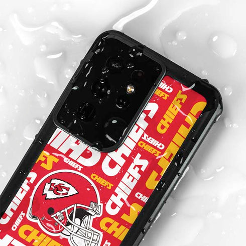 NFL Kansas City Chiefs Red Blast Galaxy S24 Ultra Waterproof Case