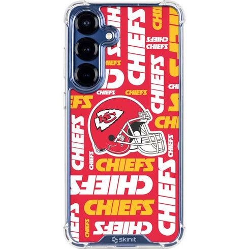 NFL Kansas City Chiefs Red Blast Galaxy S25 Clear Case