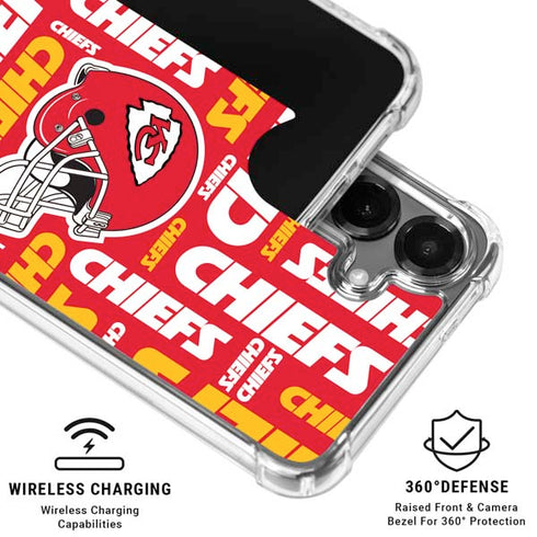 NFL Kansas City Chiefs Red Blast Galaxy S26 Plus Clear Case