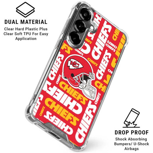 NFL Kansas City Chiefs Red Blast Galaxy S26 Plus Clear Case