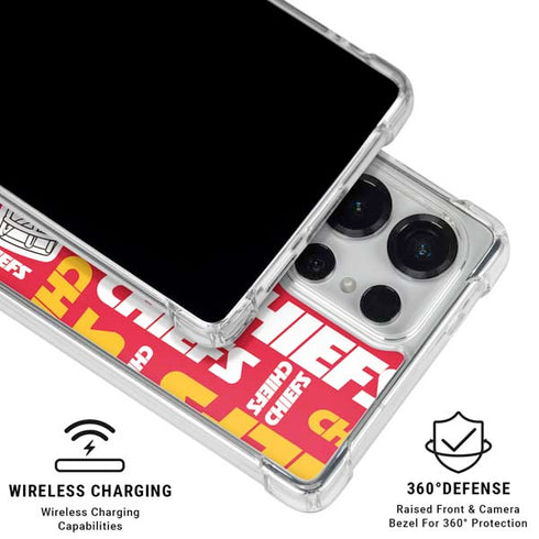 NFL Kansas City Chiefs Red Blast Galaxy S26 Ultra Clear Case