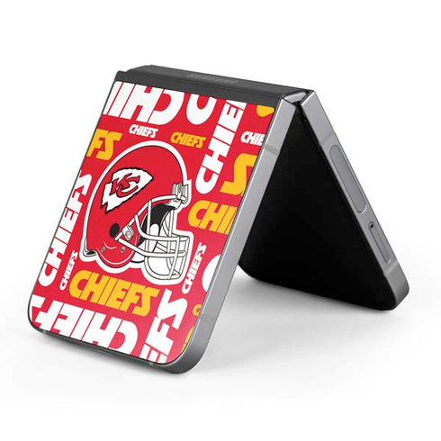 NFL Kansas City Chiefs Red Blast Galaxy Z Flip6 Skin