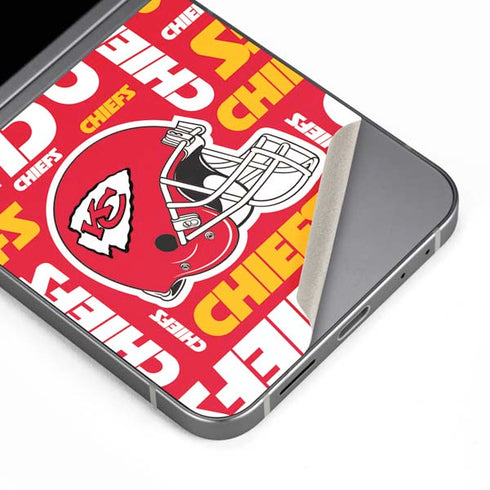 NFL Kansas City Chiefs Red Blast Galaxy Z Flip6 Skin