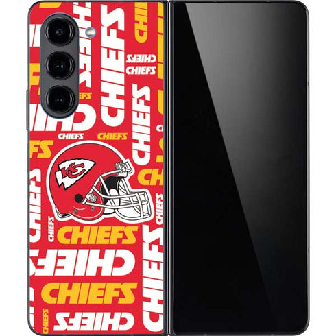 NFL Kansas City Chiefs Red Blast Galaxy Z Fold5 5G Skin