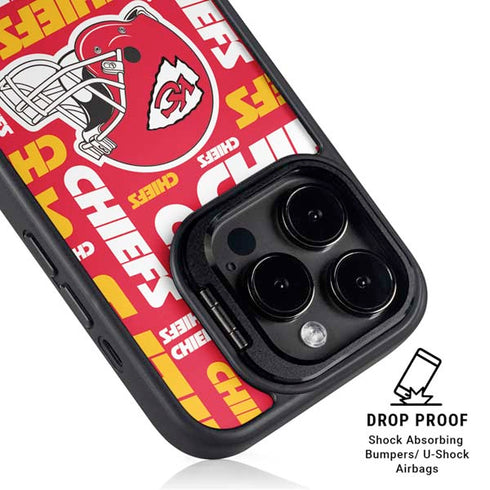 NFL Kansas City Chiefs Red Blast iPhone 14 Pro Kickstand Case