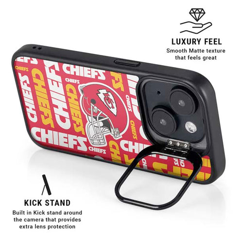 NFL Kansas City Chiefs Red Blast iPhone 15 Plus Kickstand Case