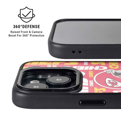 NFL Kansas City Chiefs Red Blast iPhone 15 Plus Kickstand Case