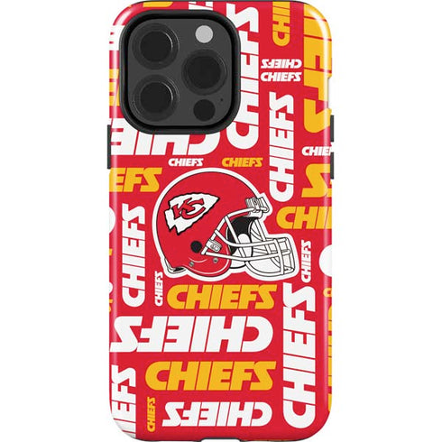 NFL Kansas City Chiefs Red Blast iPhone 15 Pro Impact Case