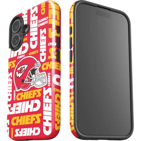 NFL Kansas City Chiefs Red Blast iPhone 16 Impact Case