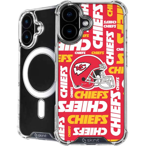NFL Kansas City Chiefs Red Blast iPhone 16 MagSafe Case