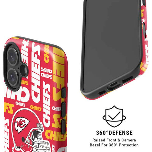 NFL Kansas City Chiefs Red Blast iPhone 16 Magsafe Impact Case