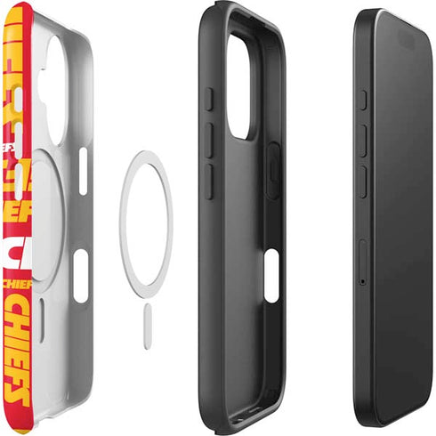 NFL Kansas City Chiefs Red Blast iPhone 16 Plus Magsafe Impact Case