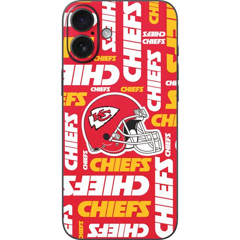 NFL Kansas City Chiefs Red Blast iPhone 16 Plus Skin