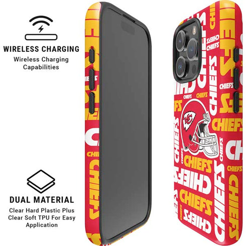 NFL Kansas City Chiefs Red Blast iPhone 16 Pro Max Magsafe Impact Case