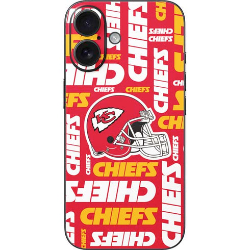 NFL Kansas City Chiefs Red Blast iPhone 16 Skin