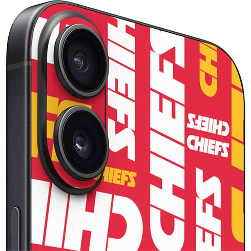 NFL Kansas City Chiefs Red Blast iPhone 16 Skin