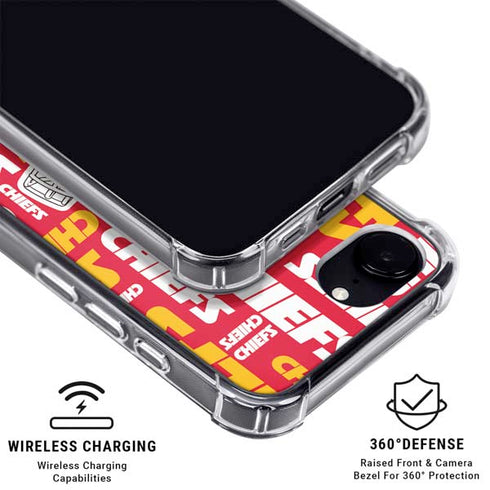 NFL Kansas City Chiefs Red Blast iPhone 16e MagSafe Case