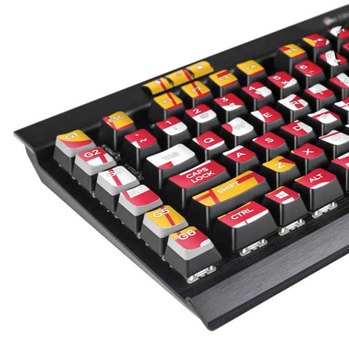 NFL Kansas City Chiefs Red Blast K95 RGB PLATINUM Mechanical Gaming Keyboard Skin