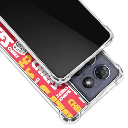 NFL Kansas City Chiefs Red Blast Moto G 5G (2025) Clear Case