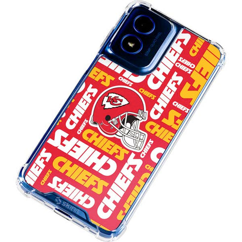 NFL Kansas City Chiefs Red Blast Moto G 5G (2024) Clear Case
