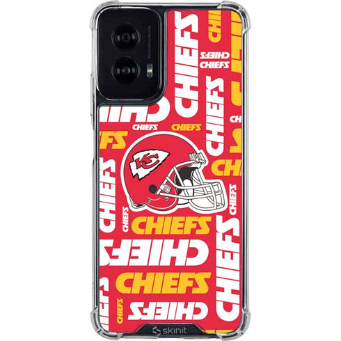 NFL Kansas City Chiefs Red Blast Moto G Power 5G (2024) Clear Case