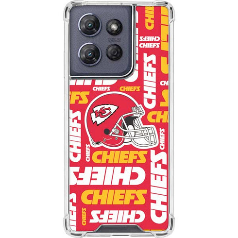 NFL Kansas City Chiefs Red Blast Moto G Power 5G (2025) Clear Case