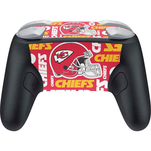 NFL Kansas City Chiefs Red Blast Nintendo Switch 2 (2025) Pro Controller Skin