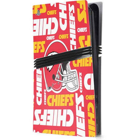 NFL Kansas City Chiefs Red Blast PS5 Pro Console Skin