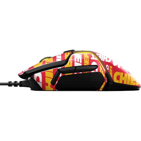 NFL Kansas City Chiefs Red Blast SteelSeries Rival 600 Gaming Mouse Skin